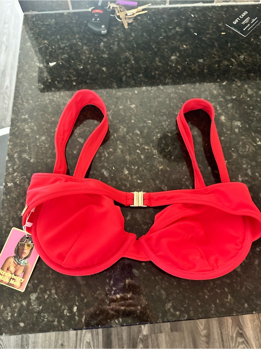 La Vie En Rose Bikini Top L - Strawberry Milk Mob - Picture 6 of 6